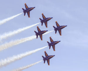 The US Navy Blue Angels homecoming airshow returns this November during Foo Foo Fest 2021